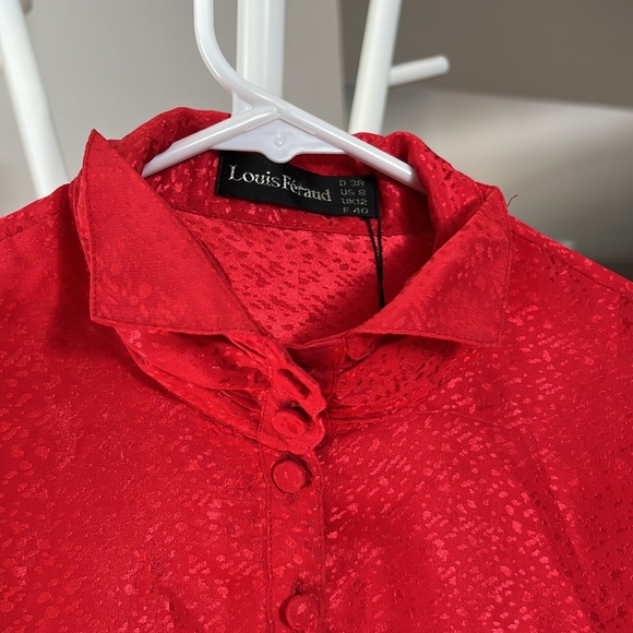 Red Louis Feraud vintage blouse - Picture 5 of 6